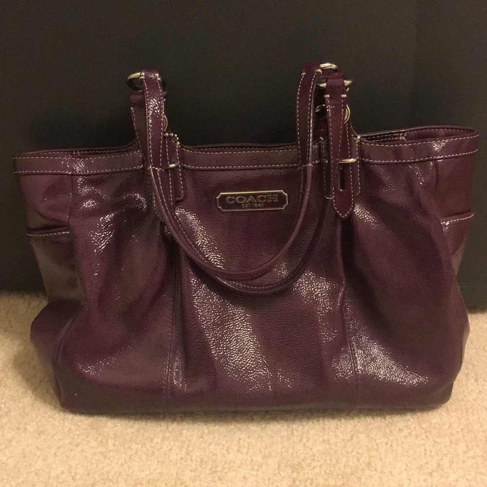 Coach Patent Leather Satchel Bag